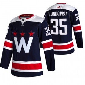 Män Ishockey Washington Capitals tröja Henrik Lundqvist 35 2020-21 Tredje Authentic